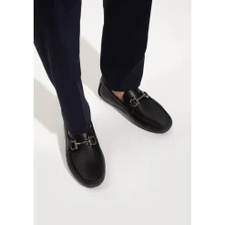 Loafers<Ferragamo Gancini Appliqué Moccasiner Sort