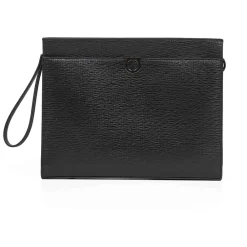 Tasker^Ferragamo Gancini Zip Wristlet Sort