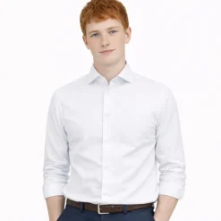 Skjorter^Bagutta GANI800001 Slim Fit Skjorte Hvid