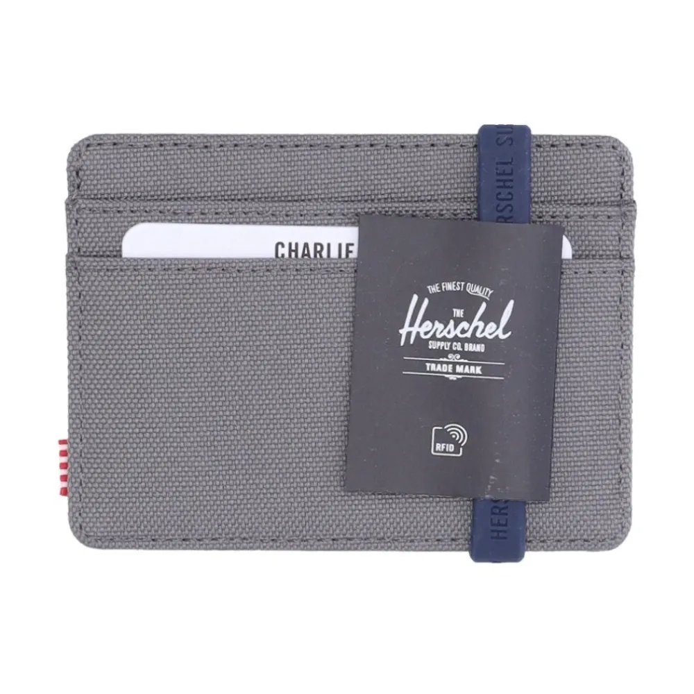 Punge & Kortholder<Herschel Gargoyle Grey RFID Herre Pung Grå