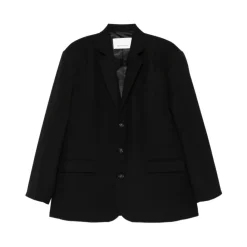 Jakker^The Frankie Shop Gelso Oversized Blazer Sort