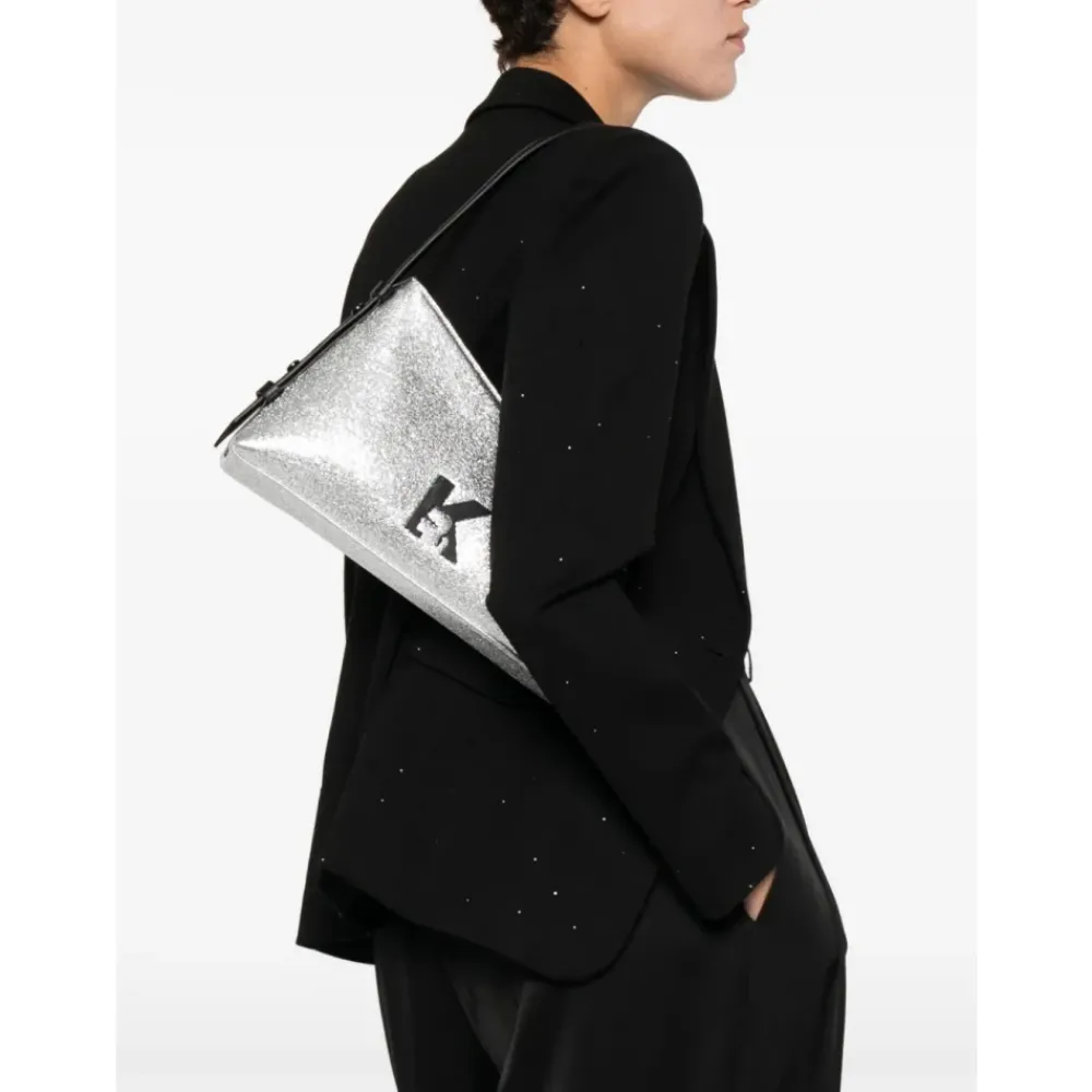 Skuldertasker^Karl Lagerfeld Geo Shiny Skuldertaske Grå