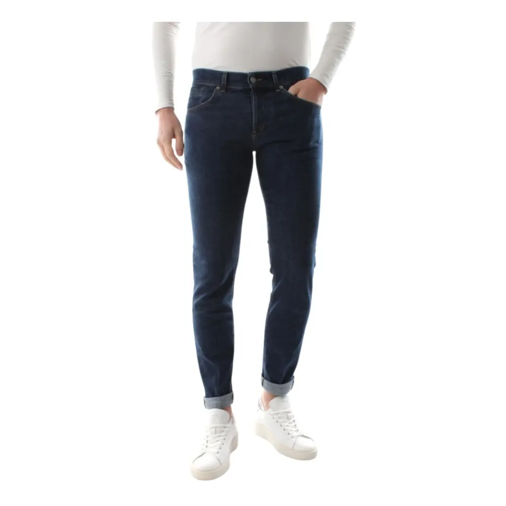 Jeans<Dondup George Slim-fit Jeans Blå