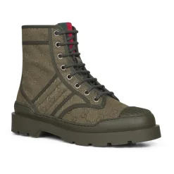 Støvler<Gucci GG Canvas Ankelstøvler Grøn