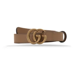 Bælter<Gucci GG Marmont Thin Belt Brun