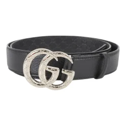 Bælter^Gucci GG Marmont Tyndt Bælte Sort