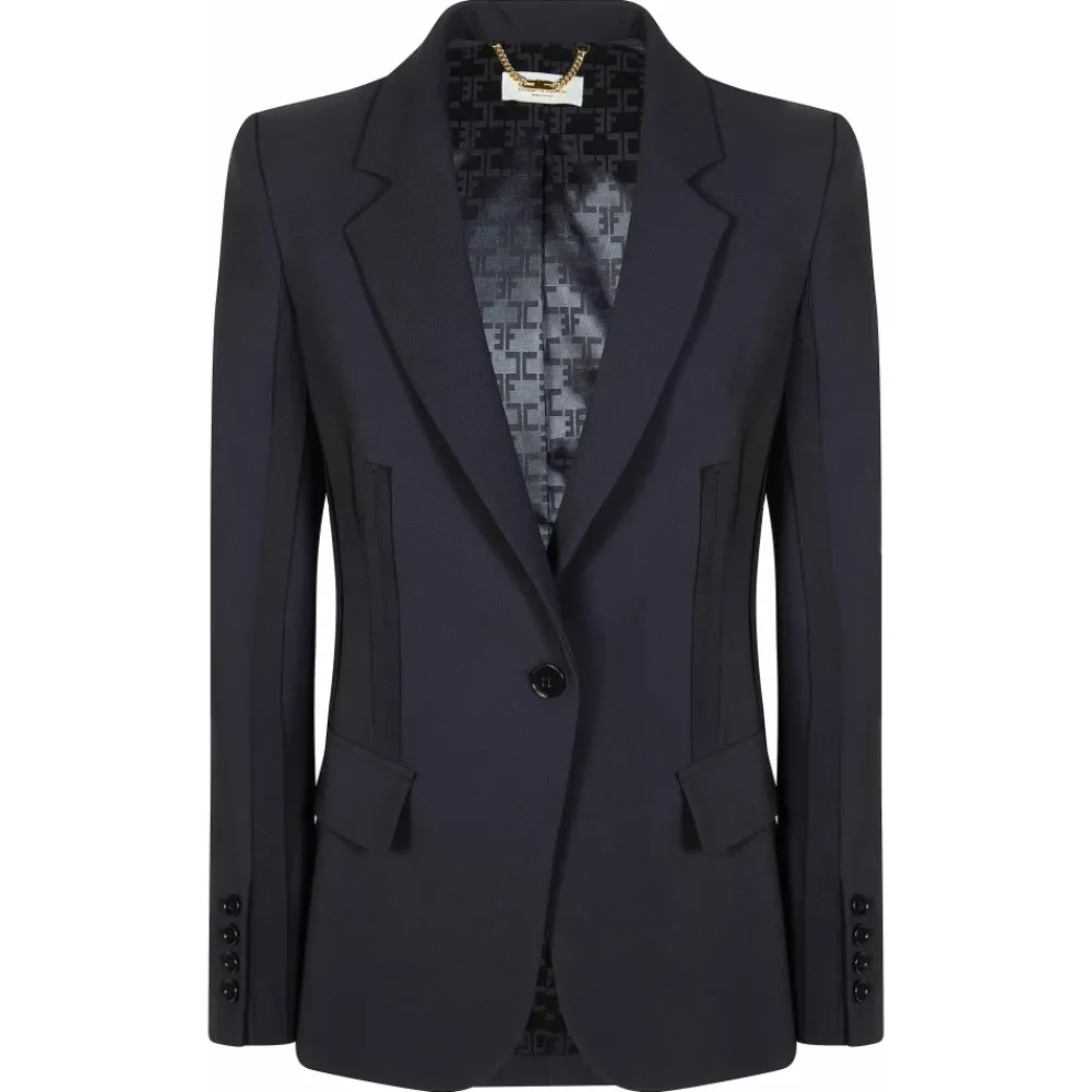 Jakker^Elisabetta Franchi Giacca Sort