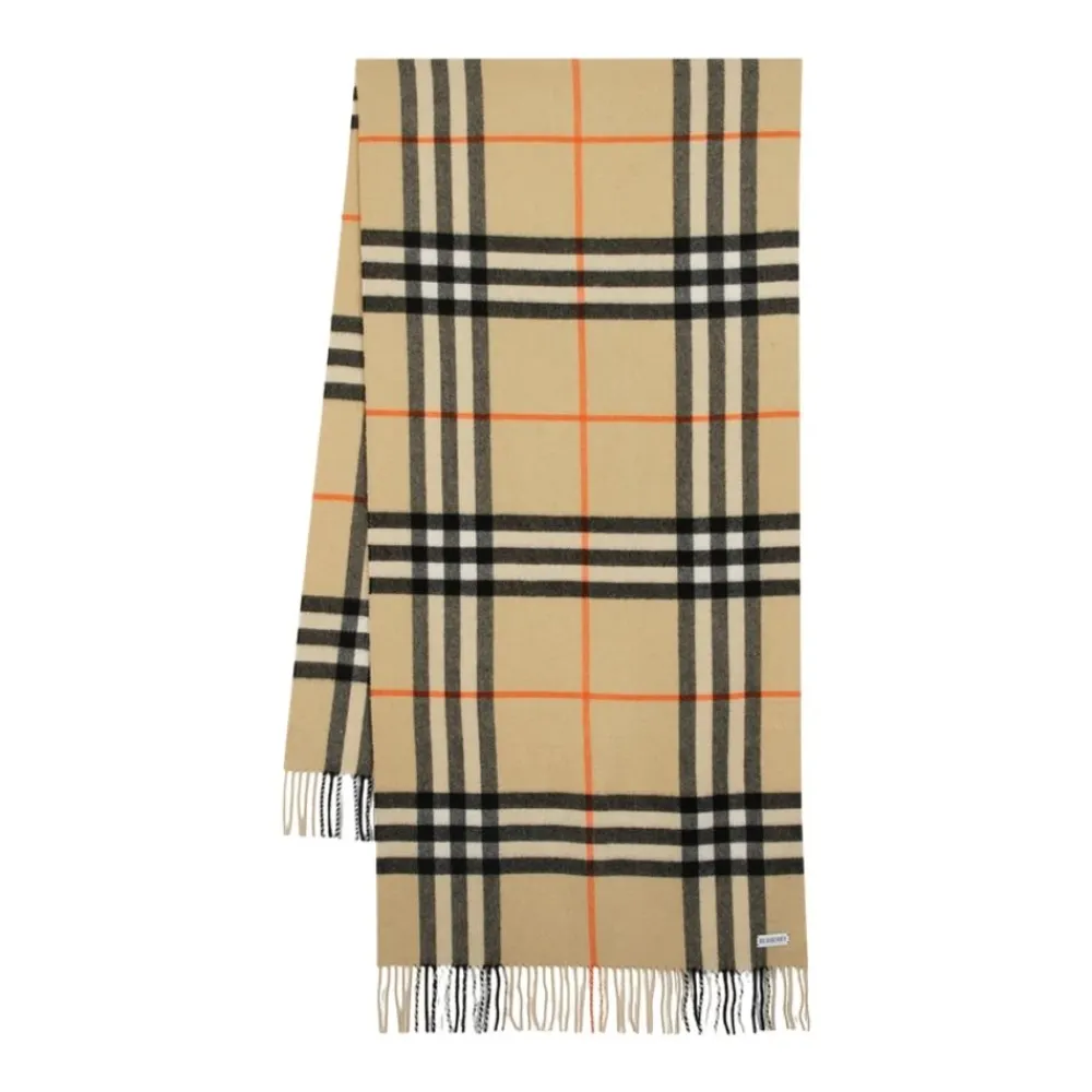 Halstørklæder Og Tørklæder|Tørklæder^Burberry Giant Check Scarf Multifarvet