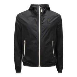 Skaljakker<Blauer Giubbotto Antivento Nastrato Jacket Sort