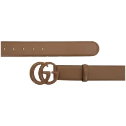 Bælter^Gucci Glat Læderbælte Brun