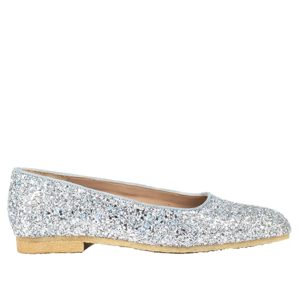 Ballerina Sko<Angulus Glitter Ballerina - Lys Blå