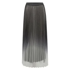 Nederdele<Co'Couture Glittercc Plissé Nederdel Sølv Sort