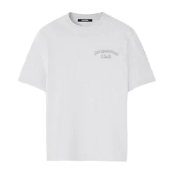 T-Shirts<Jacquemus Logo Detalje Crew Neck T-shirt Grå