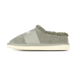 Hjemmesko^Chloé Ruskindsmules med Falsk Shearling Grå