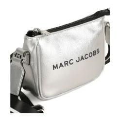 Tasker^Marc Jacobs Skuldertaske med Sølv Lynlås Grå
