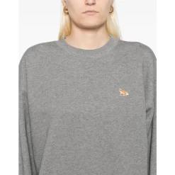 Sweatshirts^Maison Kitsuné Sweater med Lange Ærmer Grå