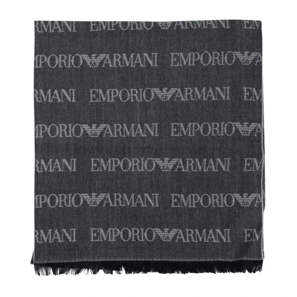 Halstørklæder Og Tørklæder<Emporio Armani Tørklæde Kollektion Grå