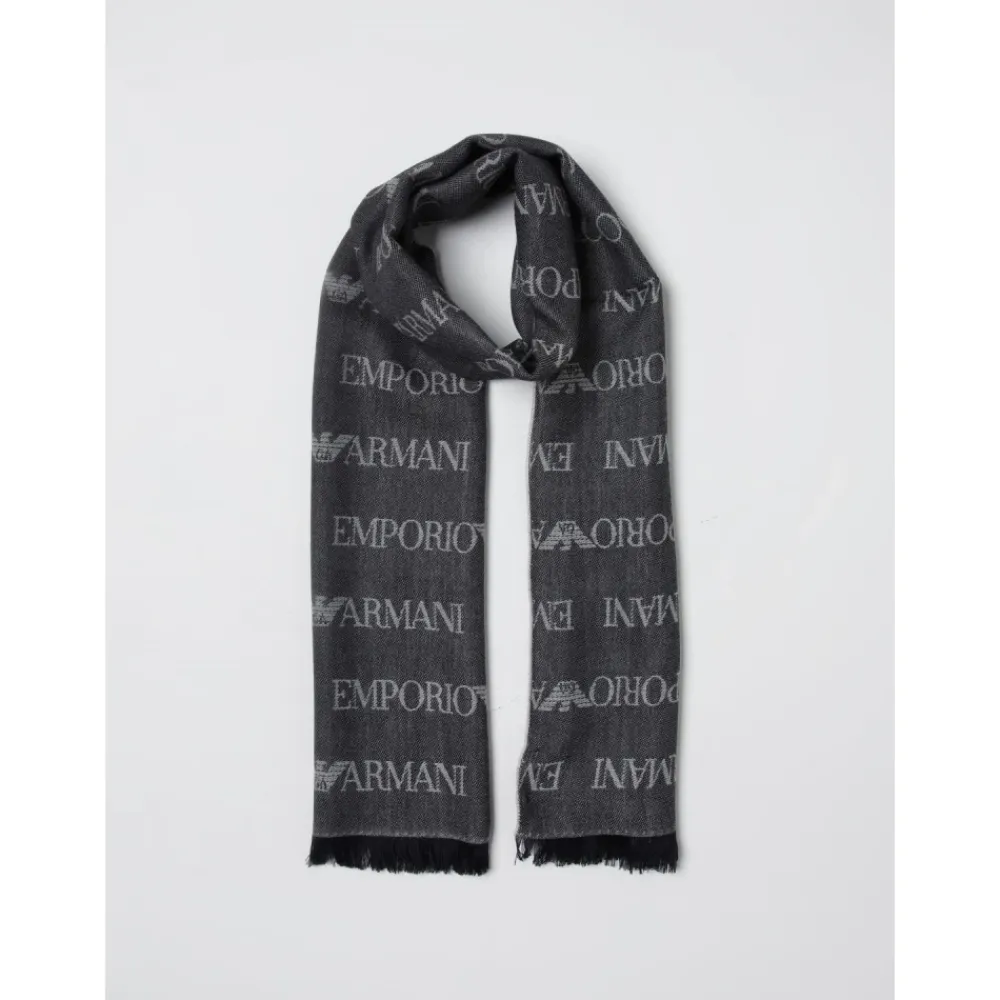 Halstørklæder Og Tørklæder<Emporio Armani Tørklæde Kollektion Grå