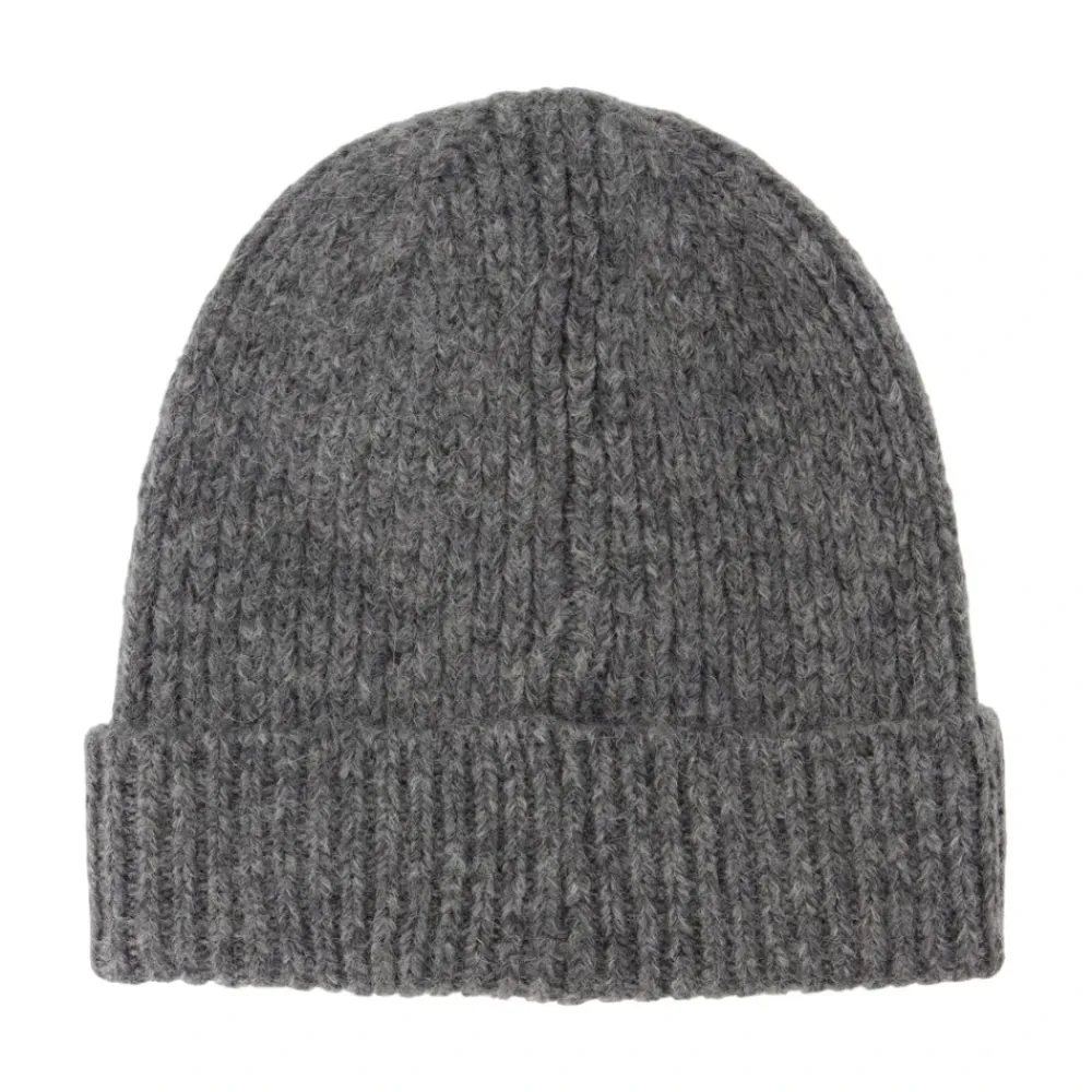 Huer & Kasketter^Anine Bing Uld Beanie med Alpaca Grå