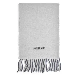 Halstørklæder Og Tørklæder<Jacquemus Gradient-effekt Alpaka Uld Tørklæde Grå