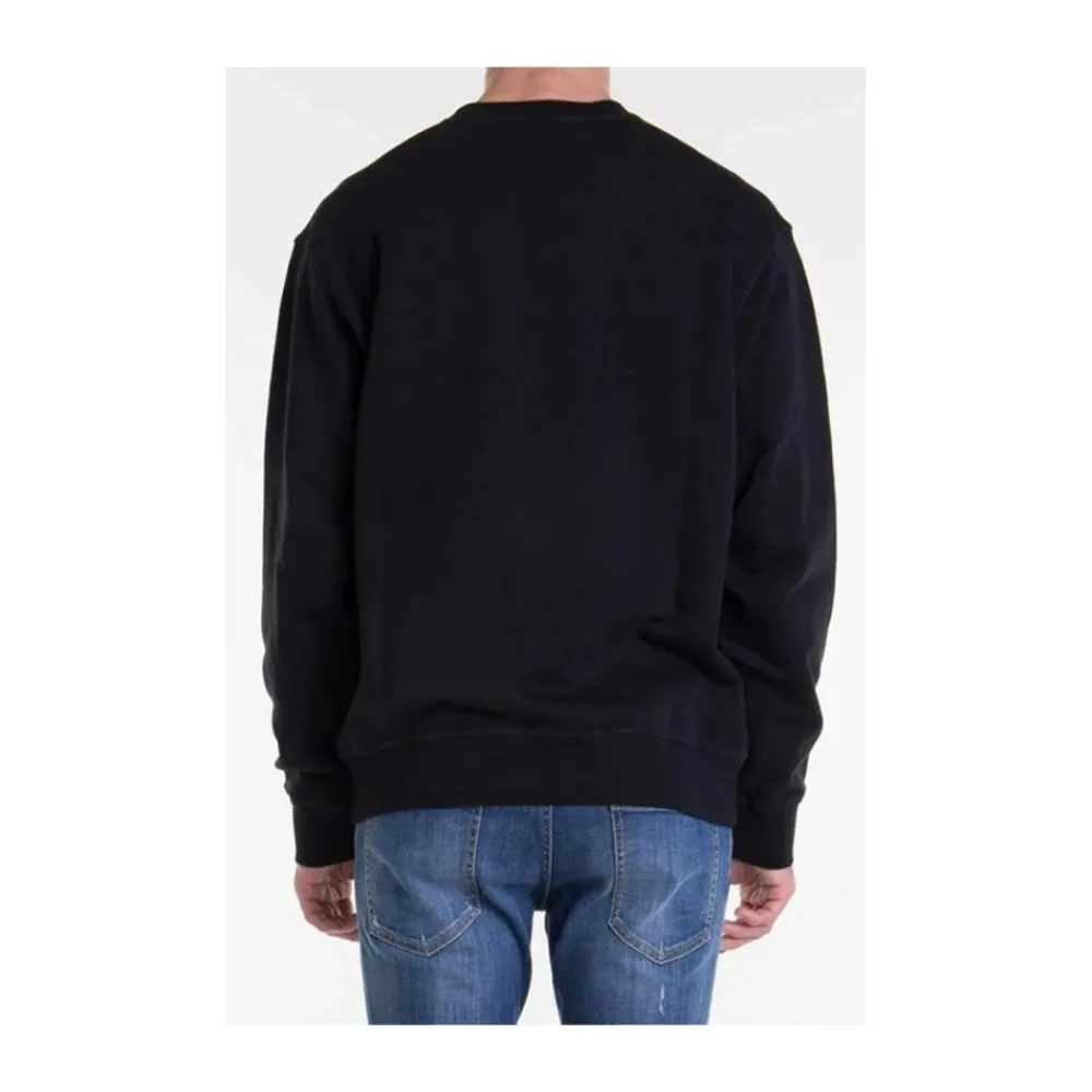 Sweatshirts<Dsquared2 Grafisk Print Urban Sweatshirt Sort