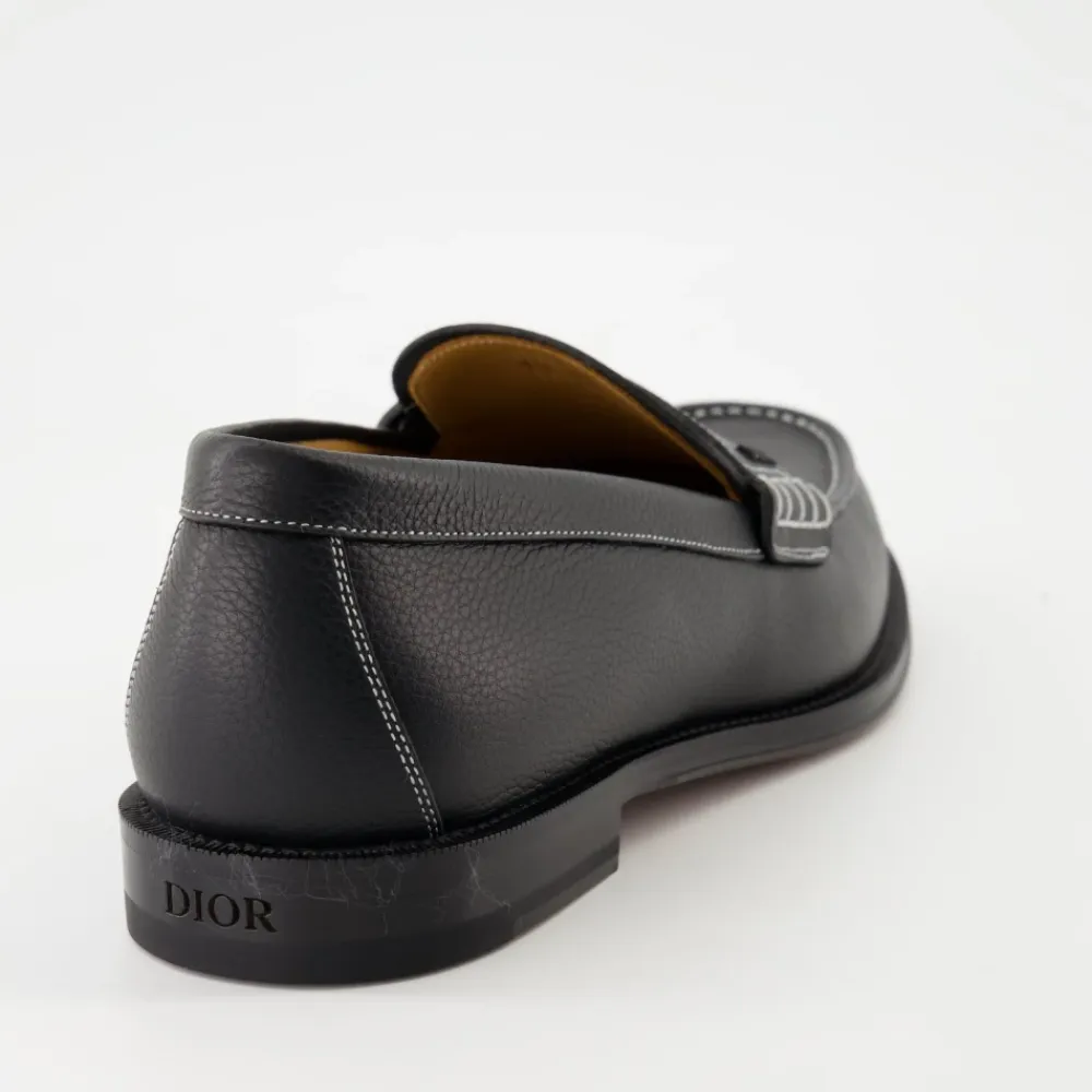 Loafers^Dior Granville Moccasins Sort