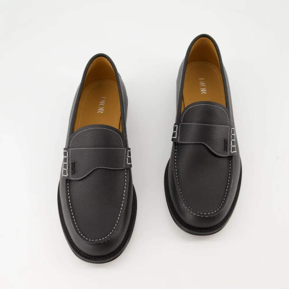 Loafers^Dior Granville Moccasins Sort