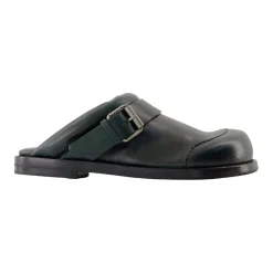 Loafers^Acne Studios Læder Spænde Mules Grøn