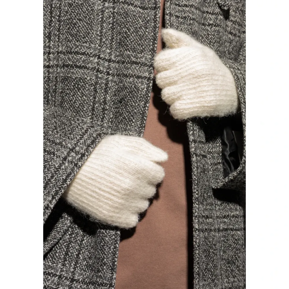 Handsker<Jacquemus Gros Grain Handsker Beige