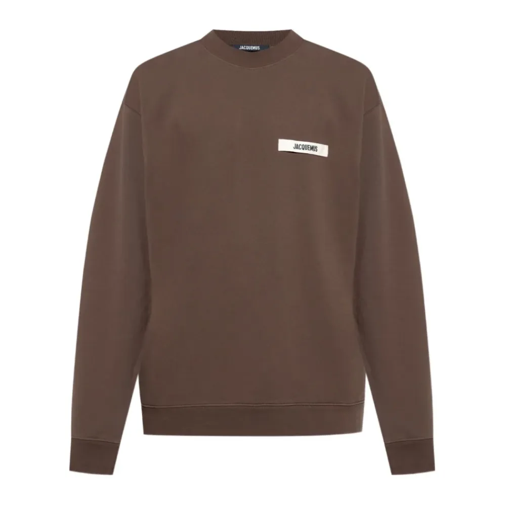 Trøjer|Sweatshirts<Jacquemus Gros Grain Sweatshirt Brun