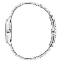 Ure<Gucci G-Timeless 29 mm rustfrit stål urkasse, burgundy urskive, rustfrit stål armbånd, kvarts bevægelse Grå