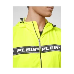 Jakker^Philipp Plein Nylon Windbreaker Hættetrøje Jakke Gul