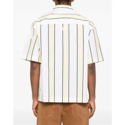 Skjorter^Jacquemus Stribet Kortærmet Skjorte Gul