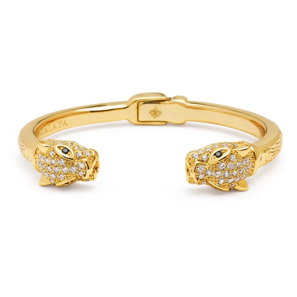 Smykker<Nialaya d CZ Panther Armbånd Gul