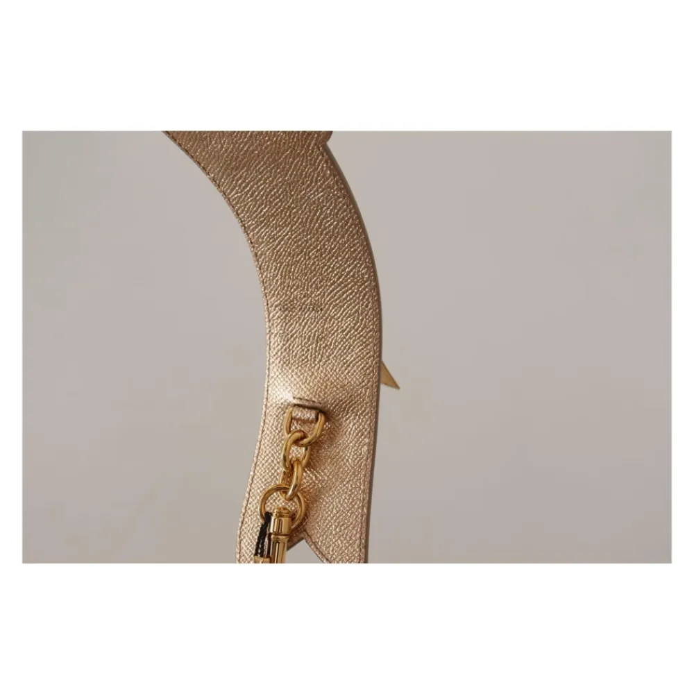Tilbehør Til Tasker<Dolce & Gabbana d Læder LOVE Patch Taske Strop Gul
