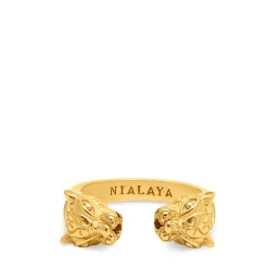 Smykker^Nialaya d Panther Ring Gul