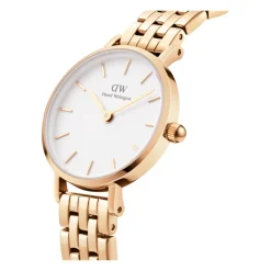 Ure^Daniel Wellington Guld Petite Link Ur Hvid