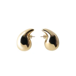 Smykker^Bottega Veneta d Teardrop Skulpturelle Stud Øreringe Gul