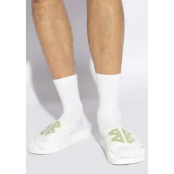 Sandaler<Balenciaga Gummislides Pool Hvid