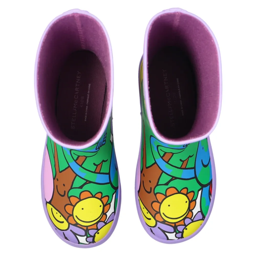 Gummistøvler<Stella McCartney Gummistøvler med print Multifarvet
