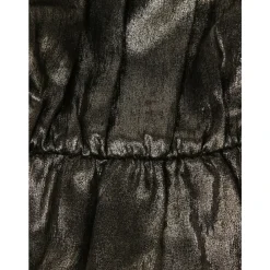 Kjoler & Nederdele<Zadig & Voltaire Gylden Metallic Kjole med Flæsedetaljer Gul
