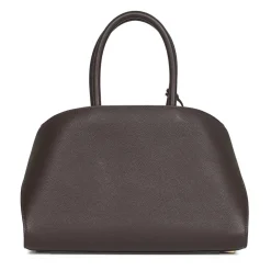 Håndtasker^Ferragamo Hammered Calfskin Top Handle Bag Brun