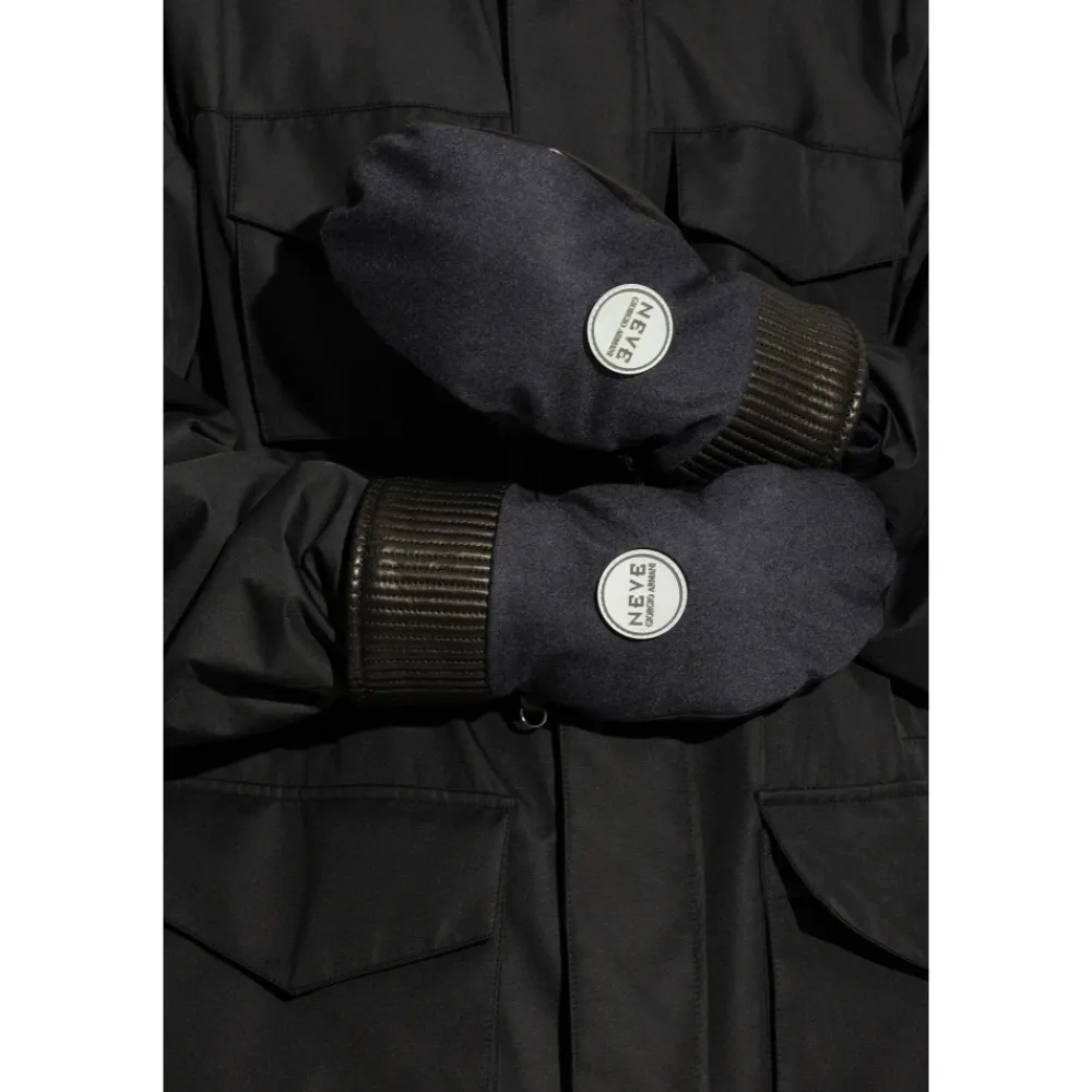 Handsker<Giorgio Armani Handsker med logo Sort