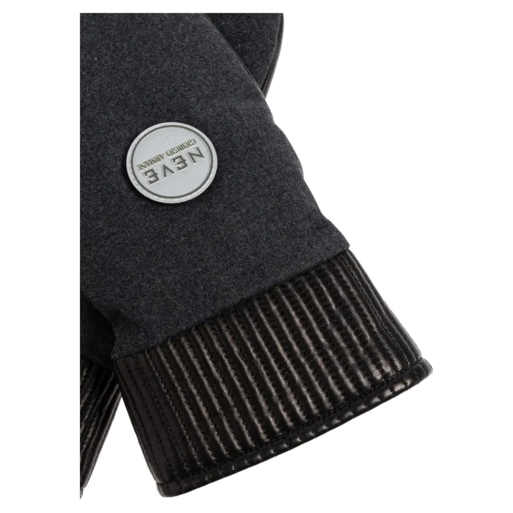 Handsker<Giorgio Armani Handsker med logo Sort