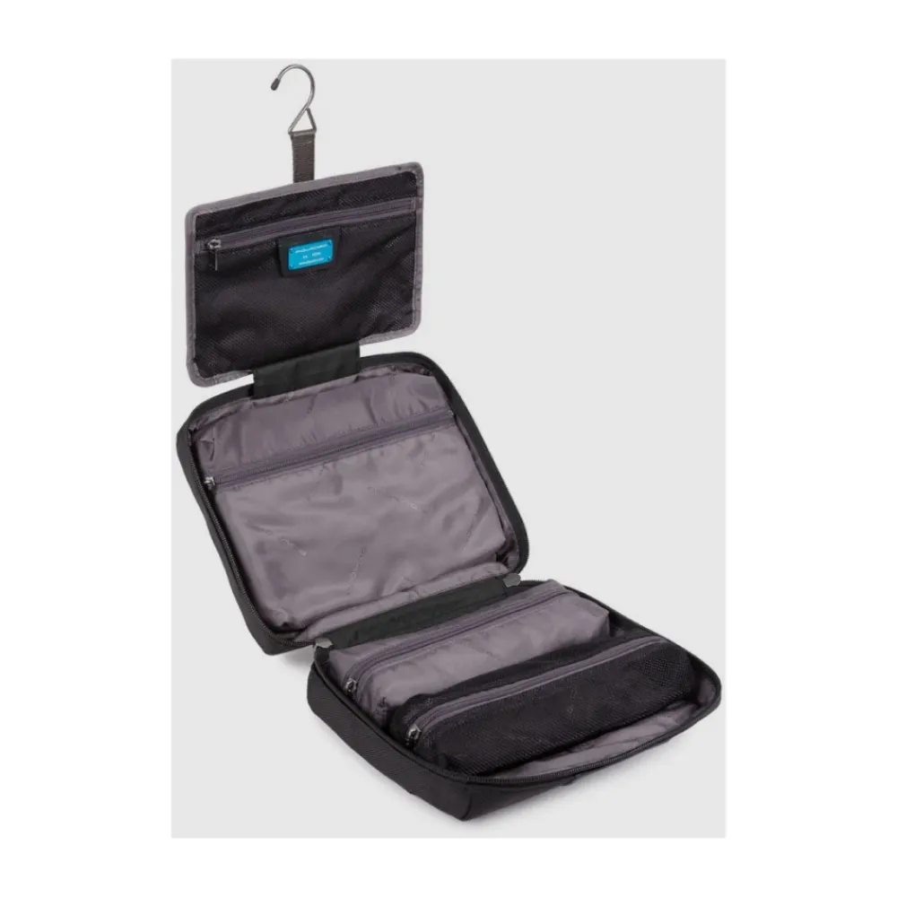 Toilettasker<Piquadro Hanging toiletry bag in fabric Sort