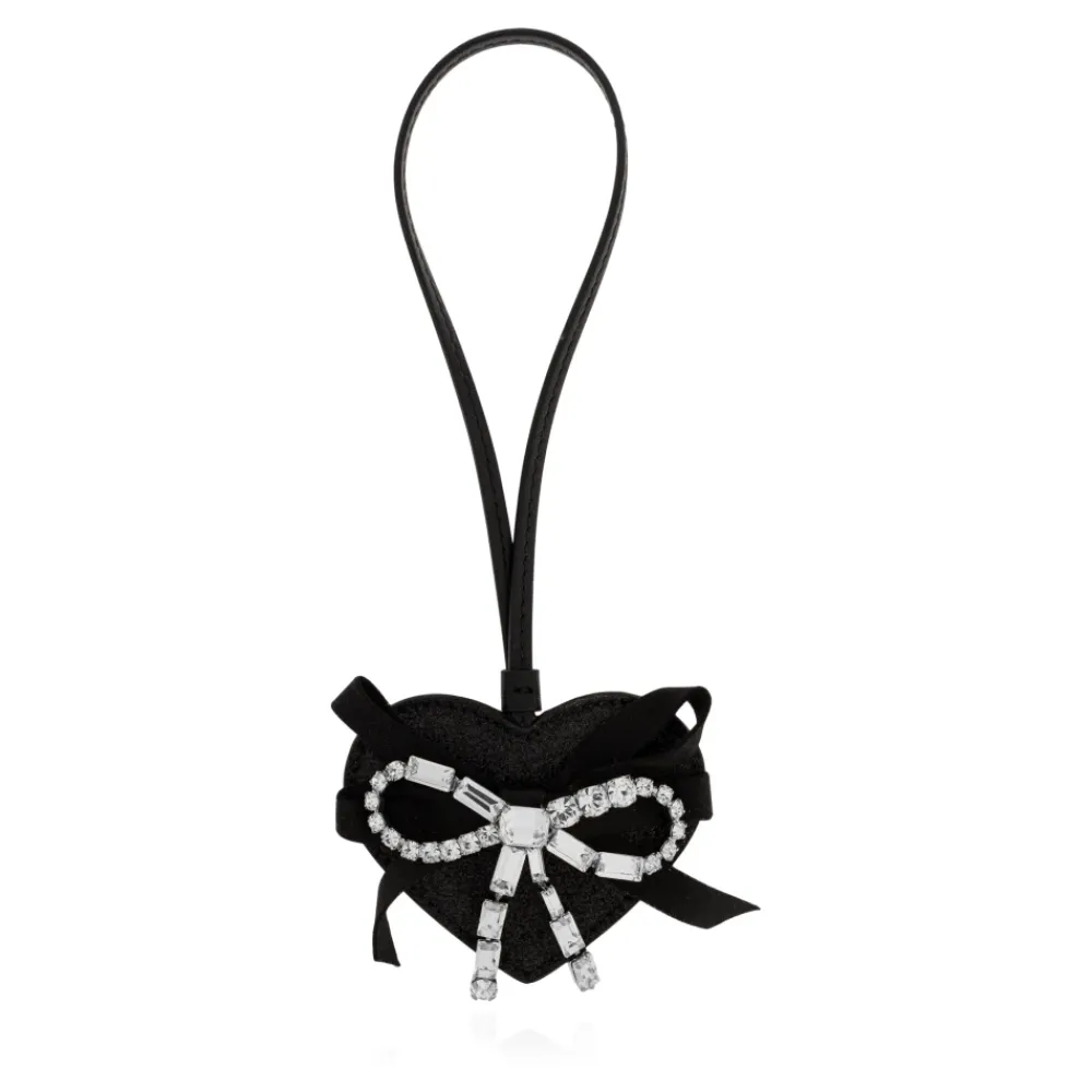 Tilbehør Til Tasker^Jimmy Choo Heart Charm Zan Sort
