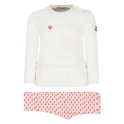 Bodystocking & Sæt<Moncler Heart Print Cotton Jersey Set Multifarvet