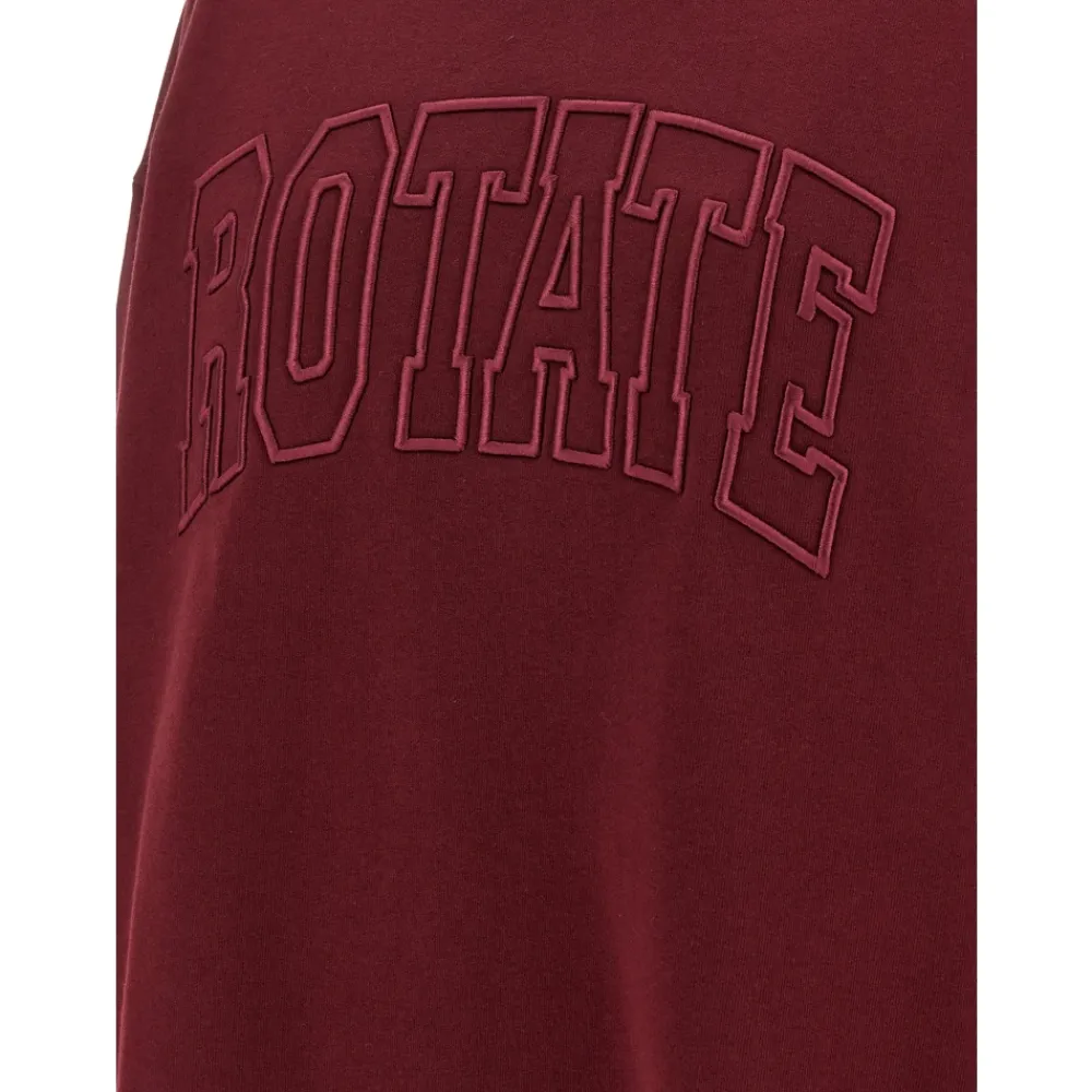 Sweatshirts|Striktrøjer & Sweatere<ROTATE Birger Christensen Heavy Sweat Crewneck Rød