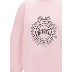 Sweatshirts|Striktrøjer & Sweatere<ROTATE Birger Christensen Heavy Sweat Crewneck Pink