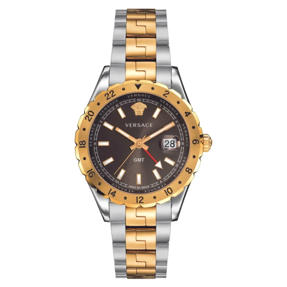 Ure<Versace Hellenyium GMT Multifarvet